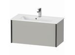 Duravit XViu Waschtisch-Unterschrank XV40790B207 81 x 40 x 39 cm, betongrau matt, 1 Auszug, wandhängend, schwarz matt