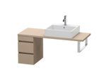 Duravit DuraStyle Waschtisch-Unterschrank DS532507575 30 x 47,8 cm, leinen, für Konsole, 2 Schubkästen