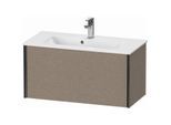 Duravit XViu Waschtisch-Unterschrank XV40790B211 81 x 40 x 39 cm, eiche kaschmir, 1 Auszug, wandhängend, schwarz matt