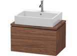 Duravit L-Cube Waschtisch-Unterschrank LC580102121 72 x 47,7 cm, nussbaum dunkel, für Konsole, 1 Auszug