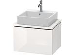 Duravit L-Cube Waschtisch-Unterschrank LC580002222 62 x 47,7 cm, weiß hochglanz, für Konsole, 1 Auszug