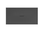 Villeroy & Boch Squaro Infinity Duschwanne UDQ1580SQI2IV1S, 150 x 80 x 4 cm, anthrazit