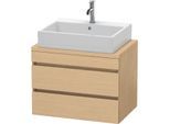 Duravit DuraStyle Waschtisch-Unterschrank DS530603030 70 x 47,8 cm, Eiche natur, für Konsole, 2 Schubkästen