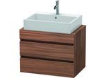 Duravit DuraStyle Waschtisch-Unterschrank DS530607979 70 x 47,8 cm, nussbaum natur, für Konsole, 2 Schubkästen