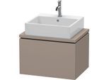 Duravit L-Cube Waschtisch-Unterschrank LC580004343 62 x 47,7 cm, basalt matt, für Konsole, 1 Auszug