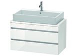 Duravit DuraStyle Waschtisch-Unterschrank DS530803535 90 x 47,8 cm, Eiche terra, für Konsole, 2 Schubkästen
