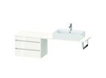Duravit DuraStyle Waschtisch-Unterschrank DS534802222 70 x 47,8 cm, weiß hochglanz, für Konsole, 2 Schubkästen