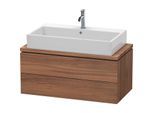 Duravit L-Cube Waschtisch-Unterschrank LC580807979 92 x 47,7 cm, nussbaum natur, für Konsole, 2 Schubkästen