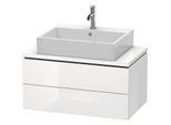 Duravit L-Cube Waschtisch-Unterschrank LC580702222 82 x 47,7 cm, weiß hochglanz, für Konsole, 2 Schubkästen