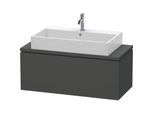 Duravit L-Cube Waschtisch-Unterschrank LC580404949 102 x 47,7 cm, graphit matt, für Konsole, 1 Auszug