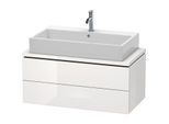 Duravit L-Cube Waschtisch-Unterschrank LC580808585 92 x 47,7 cm, weiß hochglanz, für Konsole, 2 Schubkästen