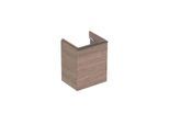 Geberit Smyle Square Handwaschbecken-Unterschrank 500364JR1 49,2x61,7x40,6cm, Tür links, Holzstruktur Nussbaum hickory