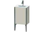 Duravit XViu Waschtisch-Unterschrank XV4068RB291 43x31x59,1cm, 1 Tür, schwarz matt, Tür rechts, taupe matt