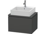 Duravit L-Cube Waschtisch-Unterschrank LC580004949 62 x 47,7 cm, graphit matt, für Konsole, 1 Auszug