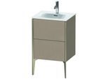 Duravit XViu Waschtisch-Unterschrank XV40690B175 51x42x59,1cm, 2 Auszüge, champagner matt, leinen