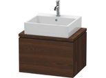 Duravit L-Cube Waschtisch-Unterschrank LC580006969 62 x 47,7 cm, nussbaum gebürstet, für Konsole, 1 Auszug