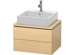 Duravit L-Cube Waschtisch-Unterschrank LC580507171 62 x 47,7 cm, mediterane eiche, für Konsole, 2 Schubkästen