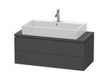 Duravit L-Cube Waschtisch-Unterschrank LC580904949 102 x 47,7 cm, graphit matt, für Konsole, 2 Schubkästen