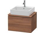 Duravit L-Cube Waschtisch-Unterschrank LC580007979 62 x 47,7 cm, nussbaum natur, für Konsole, 1 Auszug