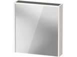 Duravit D-Code Spiegelschrank DC7105L22220000 650x700 mm, Weiß Hochglanz, mit Beleuchtung und Steckdose