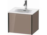 Duravit XViu Waschtisch-Unterschrank XV40310B286 51x42x39,7cm, 1 Auszug, schwarz matt, cappucino hochglanz