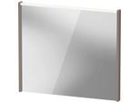 Duravit D-Code Spiegel DC7077043430000 800x700x48, Basalt Matt, mit LED Beleuchtung