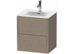 Duravit XViu Waschtisch-Unterschrank XV41310B111 51x42x55,7cm, 2 Schubkästen, champagner matt, eiche kaschmir
