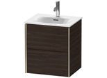 Duravit XViu Waschtisch-Unterschrank XV41310B169 51x42x55,7cm, 2 Schubkästen, champagner matt, nussbaum gebürstet