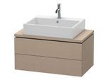 Duravit L-Cube Waschtisch-Unterschrank LC580707575 82 x 47,7 cm, leinen, für Konsole, 2 Schubkästen