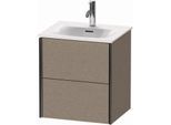 Duravit XViu Waschtisch-Unterschrank XV41310B211 51x42x55,7cm, 2 Schubkästen, schwarz matt, eiche kaschmir
