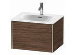 Duravit XViu Waschtisch-Unterschrank XV40320B121 61 x 48 x 39,7 cm, nussbaum dunkel, 1 Auszug, champagner matt
