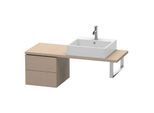 Duravit L-Cube Unterschrank LC582607575 42 x 47,7 cm, leinen, für Konsole, 2 Schubkästen