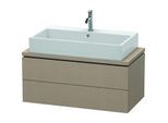 Duravit L-Cube Waschtisch-Unterschrank LC580807575 92 x 47,7 cm, leinen, für Konsole, 2 Schubkästen