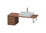 Duravit L-Cube Unterschrank LC582002121 32 x 47,7 cm, nussbaum dunkel, für Konsole, 1 Auszug