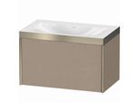 Duravit XViu Waschtisch-Unterschrank XV4610NB175P 80x48cm, 1 Auszug, champagner matt, Rahmen P, leinen