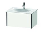 Duravit XViu Waschtisch-Unterschrank XV40330B218 71 x 39,7 x 48 cm, weiß matt, 1 Auszug, schwarz matt