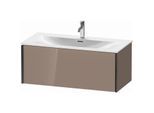 Duravit XViu Waschtisch-Unterschrank XV40350B286 101 x 39,7 x 48 cm, cappucino hochglanz, 1 Auszug, schwarz matt
