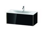 Duravit XViu Waschtisch-Unterschrank XV40350B140 101 x 39,7 x 48 cm, schwarz hochglanz, 1 Auszug, champagner matt