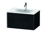 Duravit XViu Waschtisch-Unterschrank XV40330B216 71 x 39,7 x 48 cm, Eiche schwarz, 1 Auszug, schwarz matt