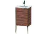 Duravit XViu Waschtisch-Unterschrank XV4068LB179 43x31x59,1cm, 1 Tür, champagner matt, links, nussbaum natur