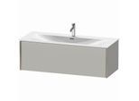 Duravit XViu Waschtisch-Unterschrank XV40360B107 121 x 39,7 x 48 cm, betongrau matt, 1 Auszug, champagner matt