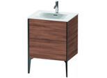 Duravit XViu Waschtisch-Unterschrank XV43000B279 61 x 59,1 x 48 cm, nussbaum natur, 2 Auszüge, schwarz matt