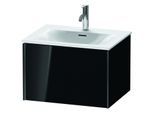 Duravit XViu Waschtisch-Unterschrank XV40320B240 61 x 39,7 x 48 cm, schwarz hochglanz, 1 Auszug, schwarz matt