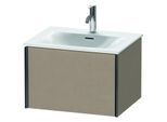 Duravit XViu Waschtisch-Unterschrank XV40320B275 61 x 39,7 x 48 cm, leinen, 1 Auszug, schwarz matt