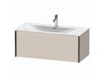 Duravit XViu Waschtisch-Unterschrank XV40350B291 101 x 39,7 x 48 cm, taupe matt, 1 Auszug, schwarz matt