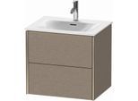 Duravit XViu Waschtisch-Unterschrank XV41320B111 61 x 55,7 x 48 cm, eiche kaschmir, 2 Schubkästen, champagner matt