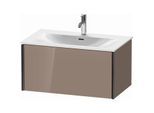 Duravit XViu Waschtisch-Unterschrank XV40340B286 81 x 39,7 x 48 cm, cappucino hochglanz, 1 Auszug, schwarz matt