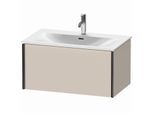 Duravit XViu Waschtisch-Unterschrank XV40340B291 81 x 39,7 x 48 cm, taupe matt, 1 Auszug, schwarz matt