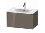 Duravit XViu Waschtisch-Unterschrank XV40330B189 71 x 39,7 x 48 cm, flannel grey hochglanz, 1 Auszug, champagner matt