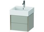 Duravit XViu Waschtisch-Unterschrank XV43330B107 48,4 x 39,7 x 45,4 cm, betongrau matt, 2 Schubkästen, champagner matt